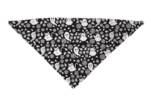 Goth Ghosties Black and White Dog Bandana