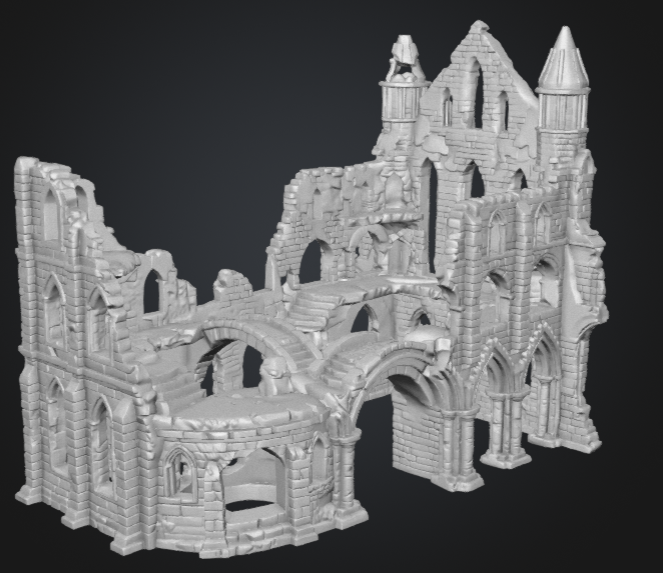 Gothic Castle Ruins 2 - STL - Digital product