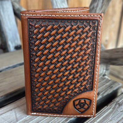 Basketweave Trifold Wallet | Ariat