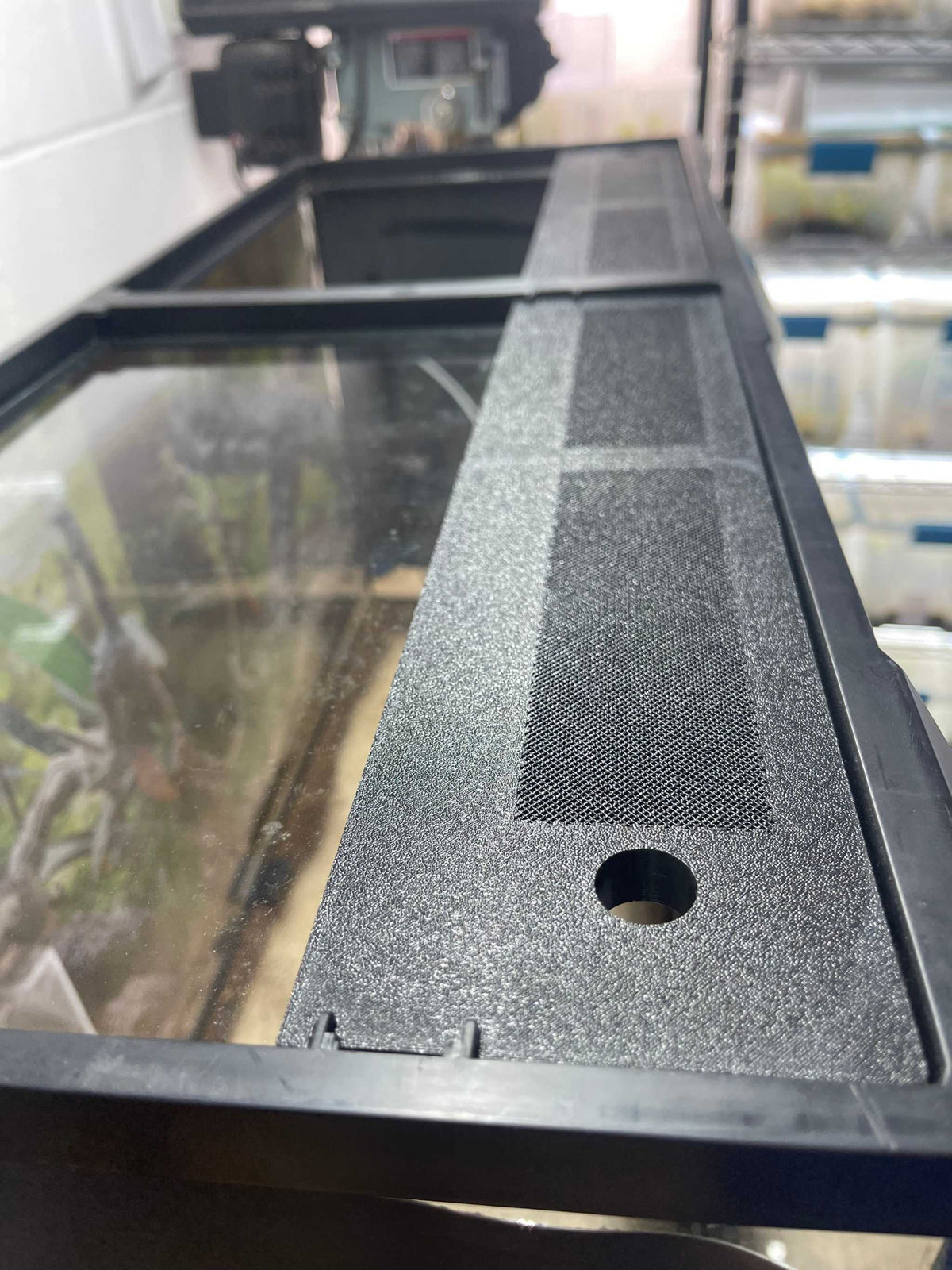 Custom Replacement Top for 36"Zoomed Terrariums – Humidity Retaining with Fly-Proof Ventilation