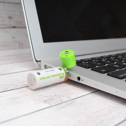 USB Rechargeable AA Batteries w/4-port USB Charger
