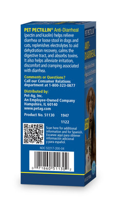 PetAG Pet Pecitillin Anti-Diarreha Medication for Dogs & Cats (4oz)
