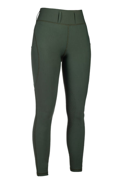 HKM Jil High Waist- Sil. Knee Patch Ladies Riding Leggings