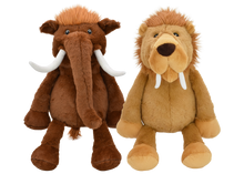 Multipet Jumbo Mammoth & Sabertooth Tiger (14")