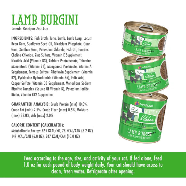 Cats in the Kitchen Lamb Burger-ini Lamb Recipe Au Jus
