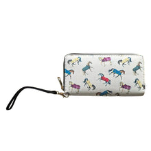 Awst Int'l Lila Horses In Blankets Clutch Wallet