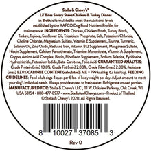 Stella & Chewy’s Lil Bites Stew Chicken & Turkey Dog Food (2.7oz)