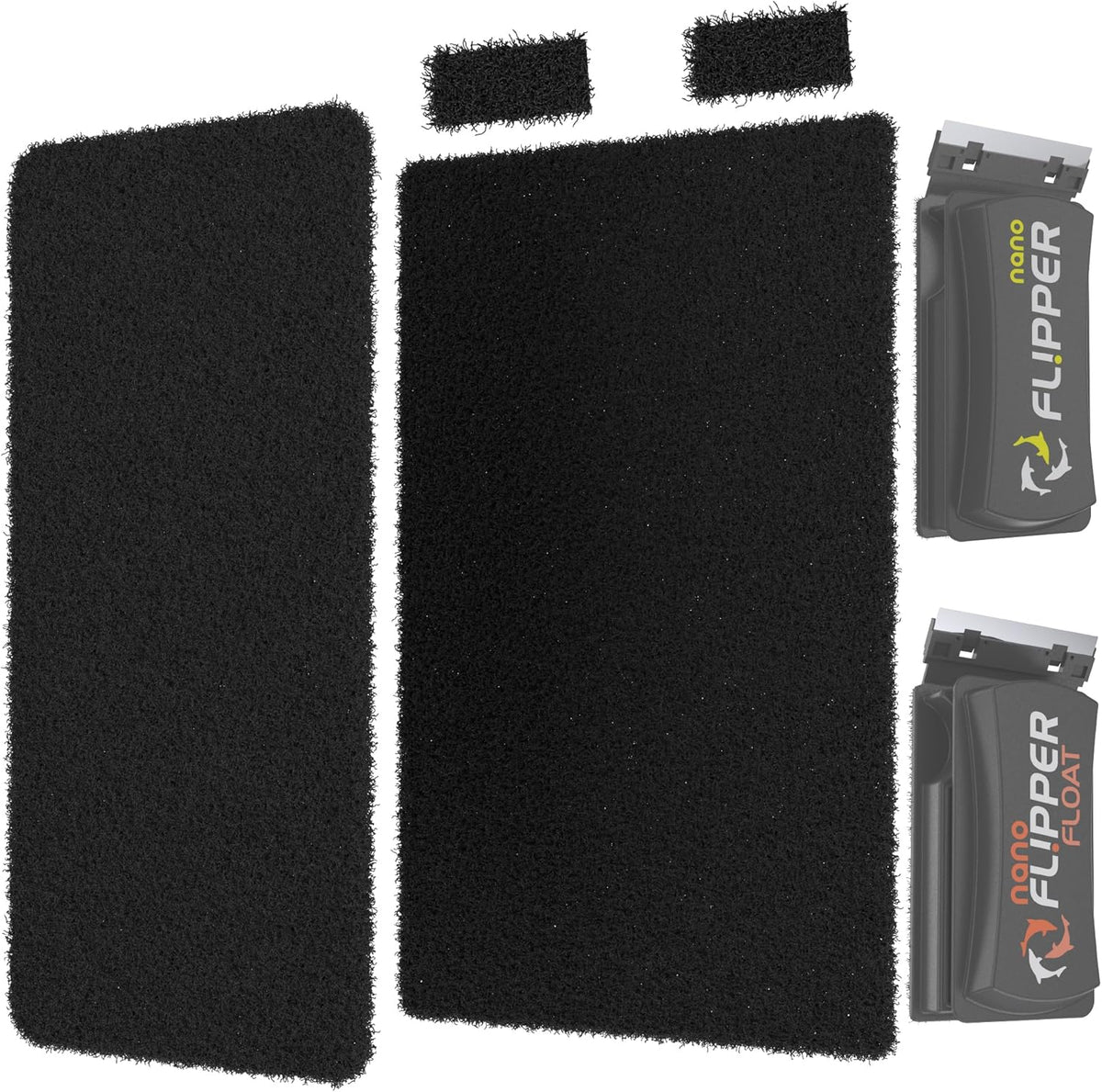 Flipper Nano Universal Maintenance Kit with handle and internal scrubber pads for aquarium cleaner maintenance