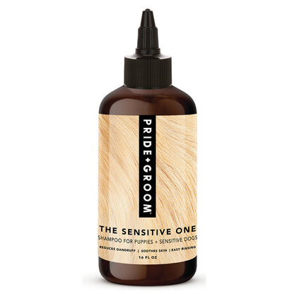 THE SENSITIVE ONE Hypoallergenic Dog & Puppy Shampoo — With Hemp Oil, Aloe & Oatmeal for Sensitive Skin