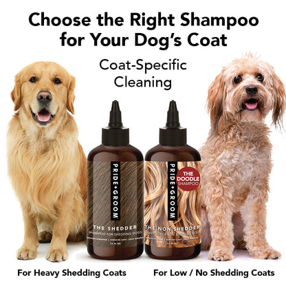 THE SHEDDER Dog Shampoo — Natural, Moisturizing De-Shedding Shampoo for Dogs Who Shed
