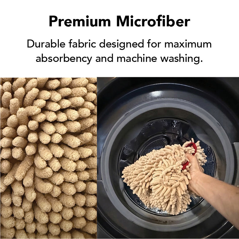 THE TOWEL Microfiber Dog & Cat Drying Towel — Hand Pockets, Odor-Resistant & 7× Water Absorbent