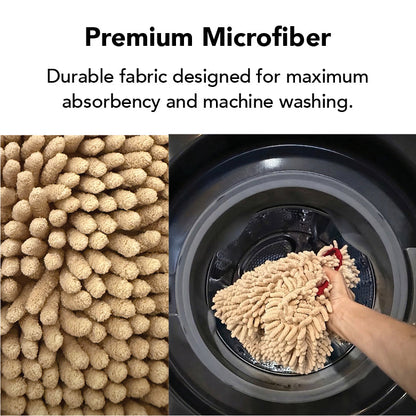THE TOWEL Microfiber Dog & Cat Drying Towel — Hand Pockets, Odor-Resistant & 7× Water Absorbent