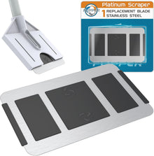 Flipper Platinum Credit Card aquarium algae scraper with stainless steel blade for glass tanks