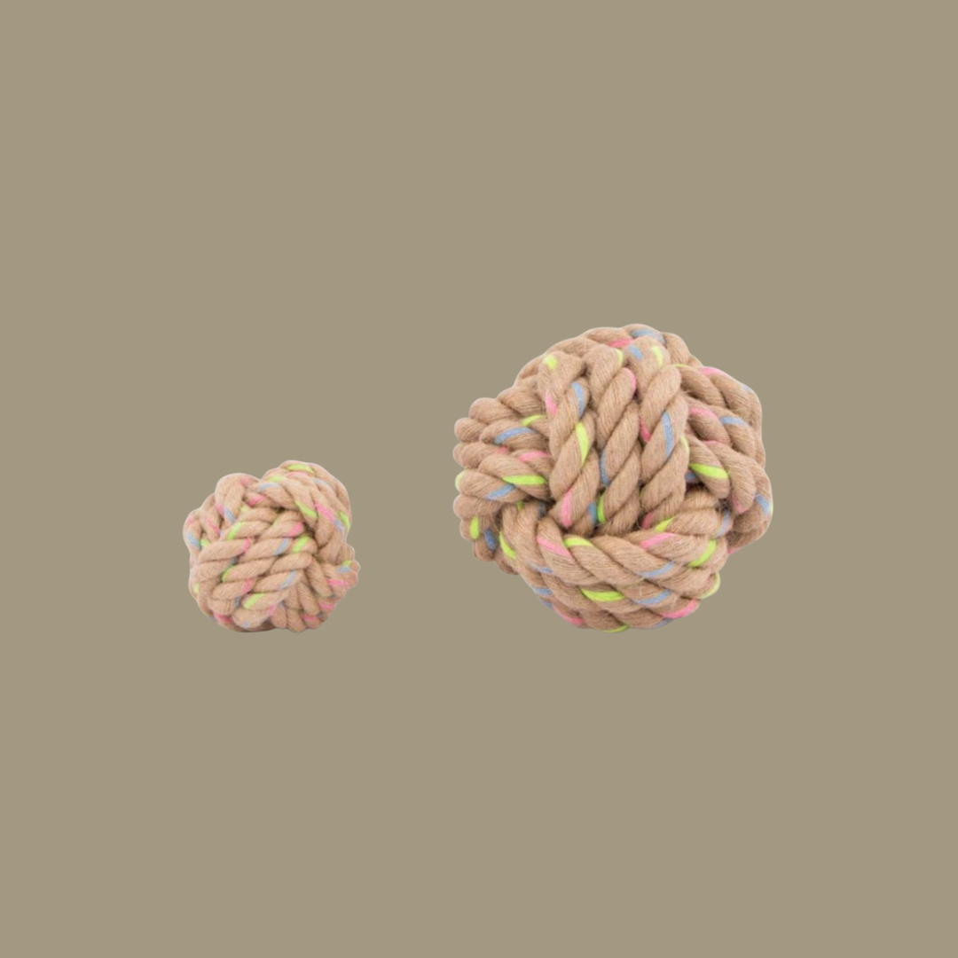 Rainbow Hemp Knot Ball