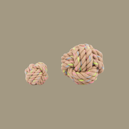 Rainbow Hemp Knot Ball
