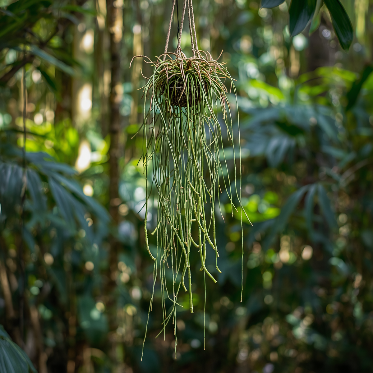Rhipsalis Agudoensis Cuttings - 5 Orchid Cactus Cuttings, 4 Inches Each, Full Sun, Easy Care Houseplant
