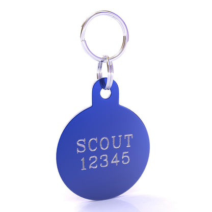 HyperLite Circle Dog ID Tag with Engraving