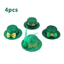 St Patrick s Day Pet Costume Set 4Pcs Irish Hat and Bow Tie for Small Dogs and Cats Green Shamrock Party Supplies for Pets