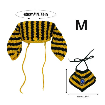 Funny Dog Costumes Egyptian Pet Costume Accessory Party Outfits Adjustable Hat Bandana Photo Props for Small Medium Breeds Cat