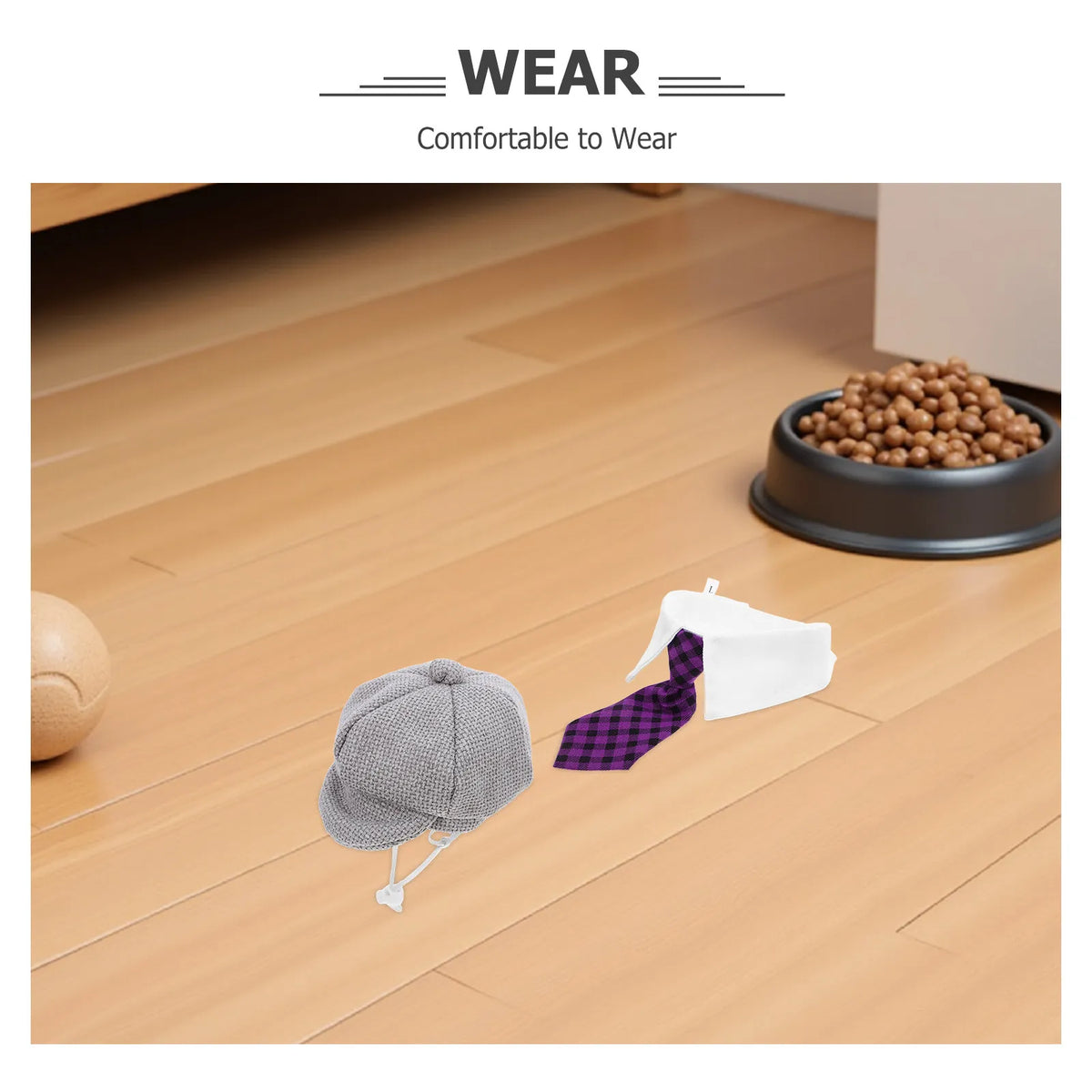 1Set Pet Beret Hat Bowtie French Artist Pet Costume Holiday Party Dog Cat Hat Small Dog Beret Cat Headwear Photo Prop