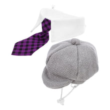 1Set Pet Beret Hat Bowtie French Artist Pet Costume Holiday Party Dog Cat Hat Small Dog Beret Cat Headwear Photo Prop