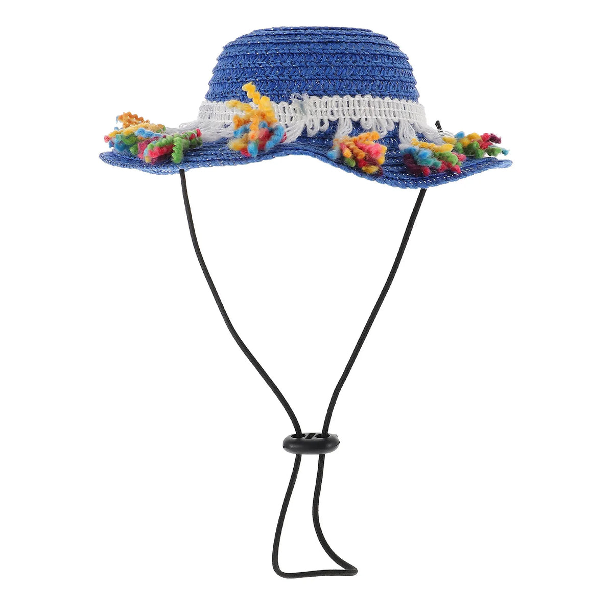 Stylish Lightweight Dog Straw Hat Pet Costume Hat for Photos Parties Daily Wear Adjustable Comfortable Sombrero Head Decor