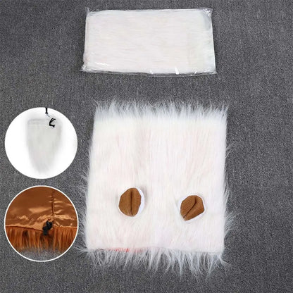 Lion Modelling Wig Cap Hat Pet Costume Pet Cosplay Outfits Winter Autumn Pet Hat Xmas Party Decor with Ear Pet Accessories