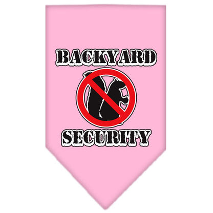 Pet and Dog Bandana Screen Printed, "Backyard Security"