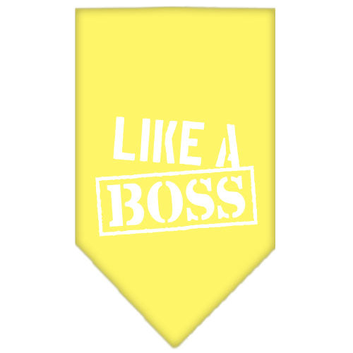 Pet and Dog Bandana Screen Printed, "Like A Boss"