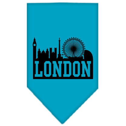 Pet and Dog Bandana Screen Printed, "London Skyline"