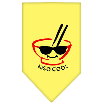 Pet and Dog Bandana Screen Printed, "Miso Cool"