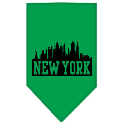 Pet and Dog Bandana Screen Printed, "New York Skyline"
