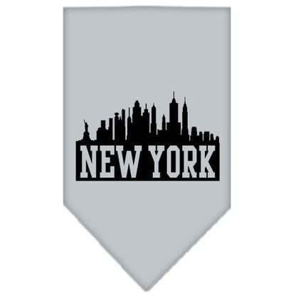 Pet and Dog Bandana Screen Printed, "New York Skyline"