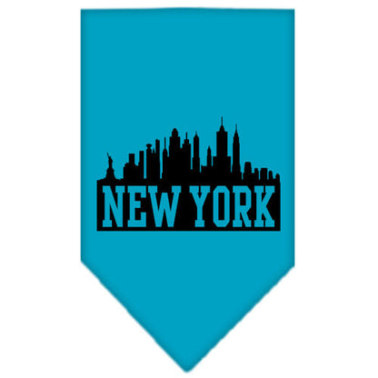 Pet and Dog Bandana Screen Printed, "New York Skyline"