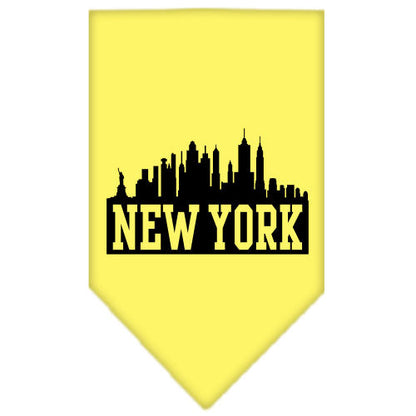Pet and Dog Bandana Screen Printed, "New York Skyline"