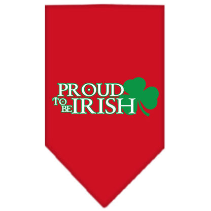 Pet and Dog Bandana Screen Printed, "Proud To Be Irish"