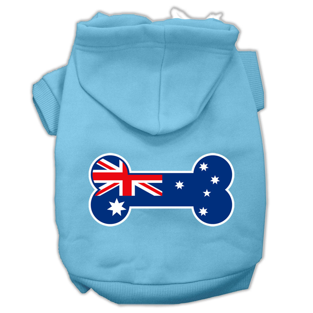 Pet Hoodie "Bone Shaped Australian Flag"