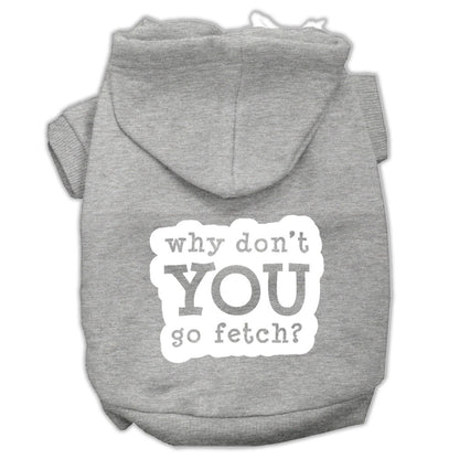 Pet Hoodie Screen Printed, "Fetch"