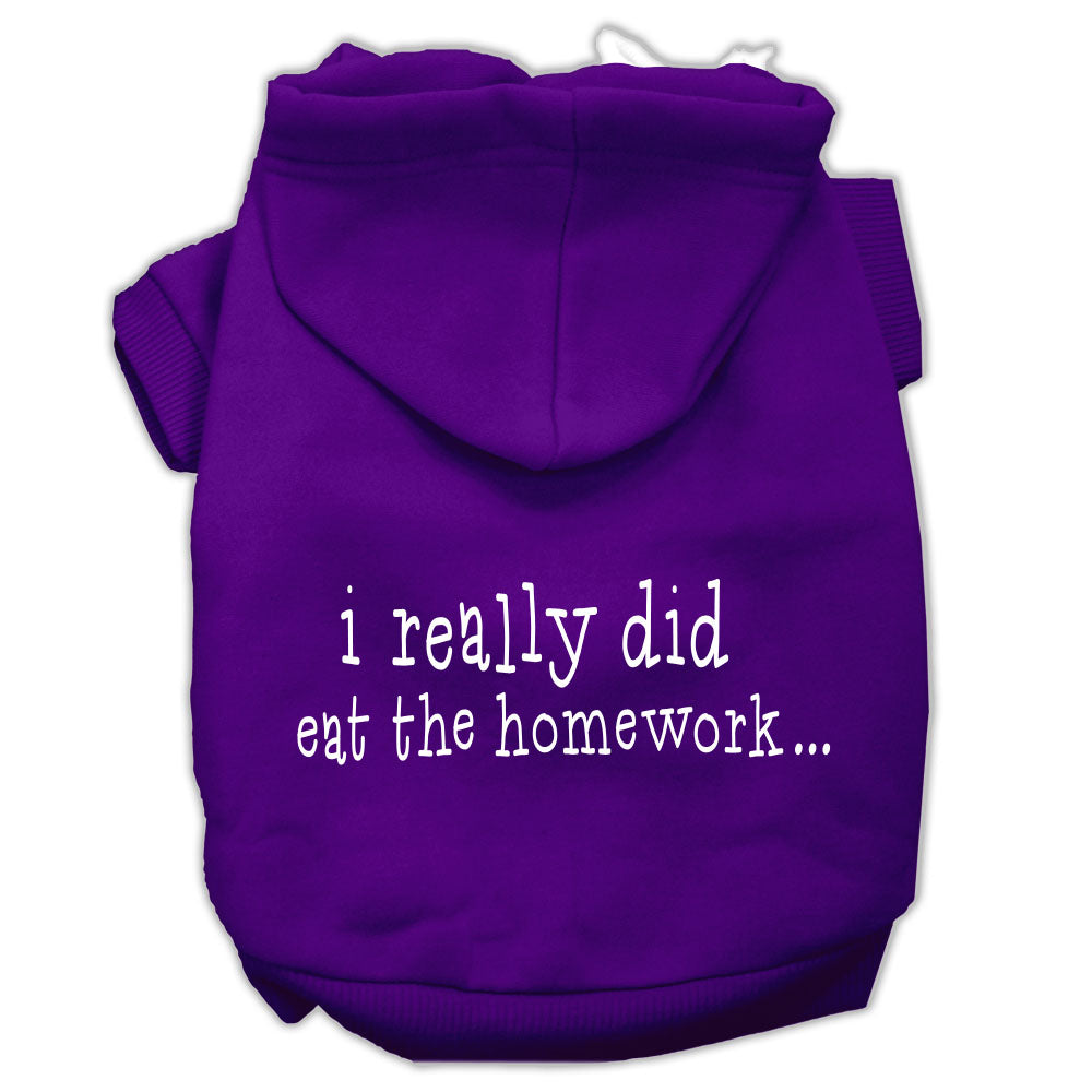 Pet Hoodie "I Really Did Eat The Homework"