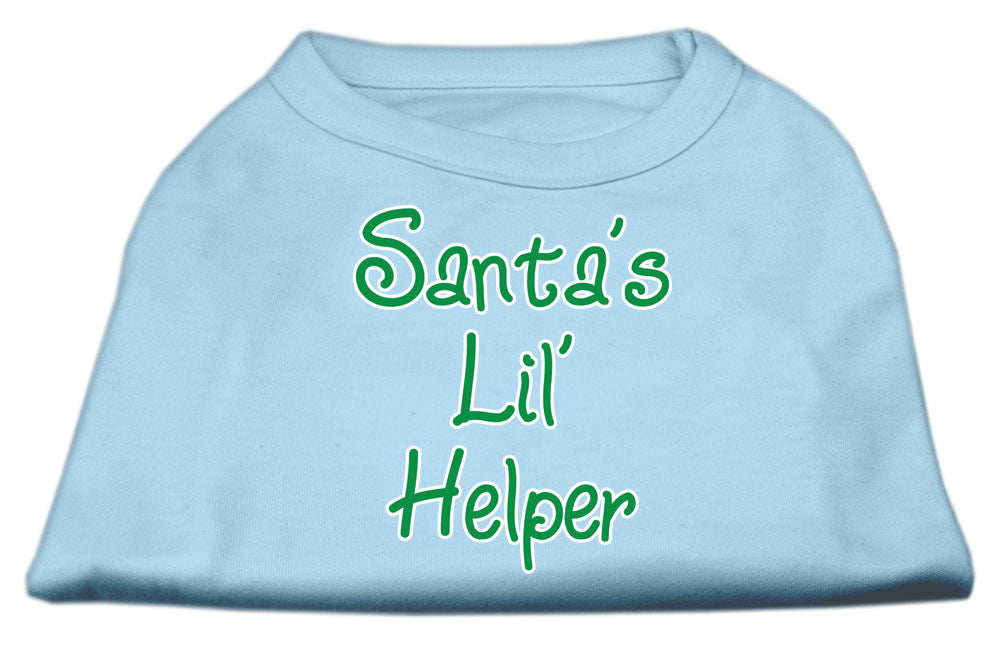 Christmas Screenprinted Dog Shirt, "Santa's Lil Helper"