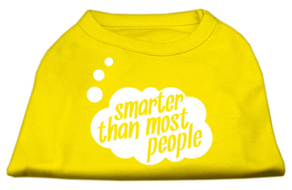 Pet Dog & Cat Shirt Screen Printed, "Smarter Than Most People"