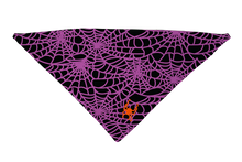 Spider Web Purple Dog Bandana