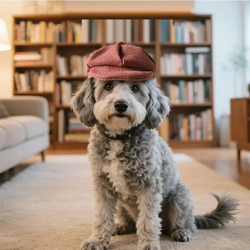 Universal Pet Dress Up Retro Pet Beret Adjustable Pet Costume Accessory Cat Dog Gentleman's Hat Pet Peaked Cap Cat&Dog