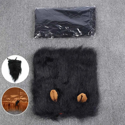 Lion Modelling Wig Cap Hat Pet Costume Pet Cosplay Outfits Winter Autumn Pet Hat Xmas Party Decor with Ear Pet Accessories