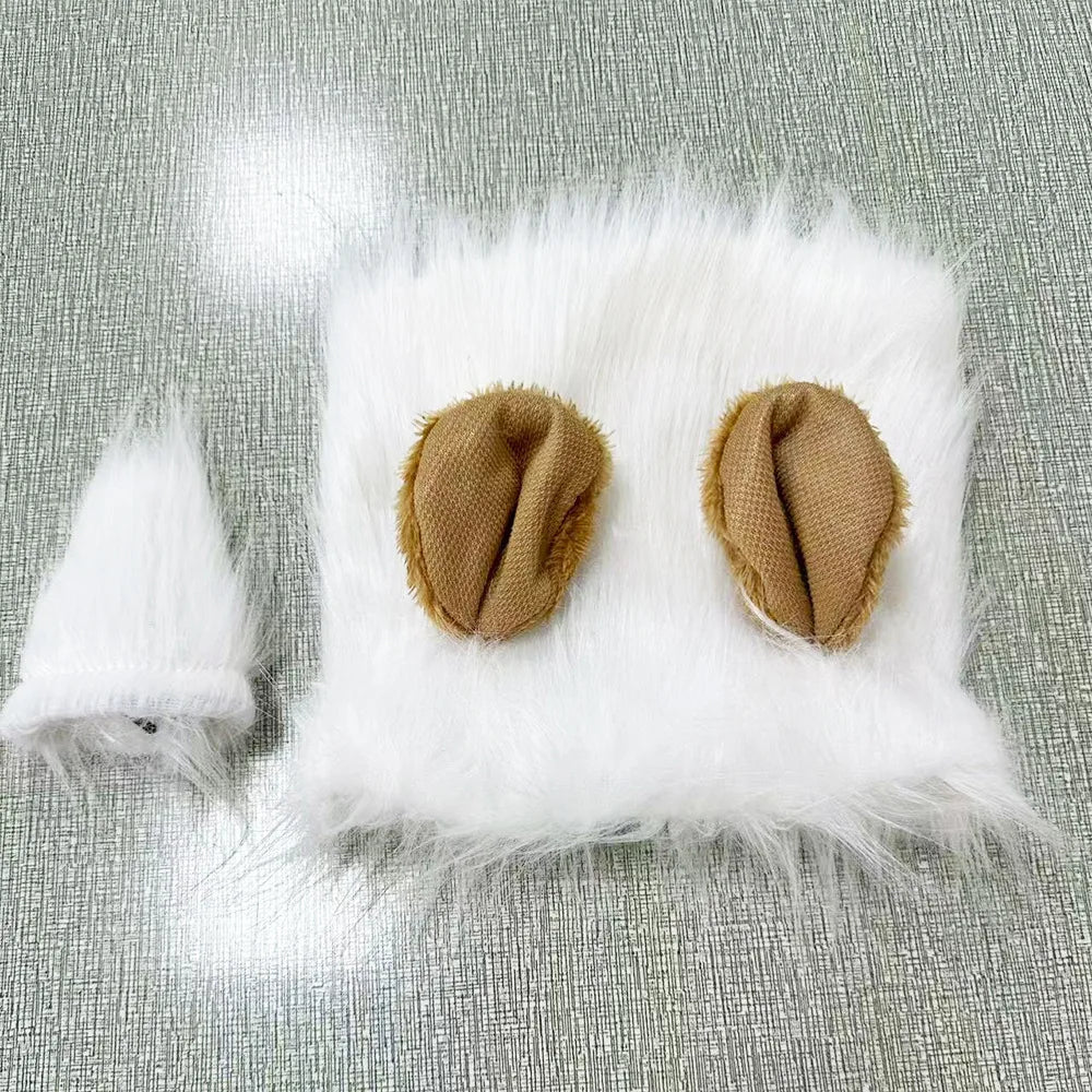 Pet Costume Funny Dog Lion Mane With Ears Wig Hat Pet Lion Headpiece Halloween Party Photo Prop Cute Animal Costume