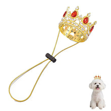 Pet Crown Hat with Adjustable String, Cute Dog Cat Tiara Headband for Birthday, Party, Photo Shoot, Pet Costume Accessory
