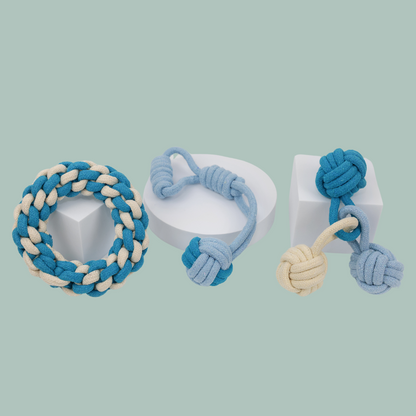 Sky and Cloud Rope Tug Toy Set