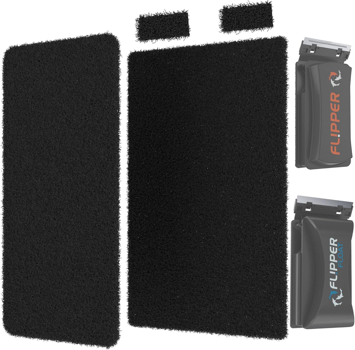 Flipper Standard Universal Maintenance Kit with replacement pads and float feet for aquarium scrubbers