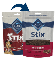Blue Buffalo Blue Stix Soft-Moist Treats Beef Recipe (13oz)