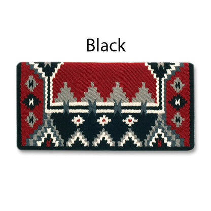1465-5 Enchanted Pines 38x34 New Zealand Wool Saddle Blanket GREY
